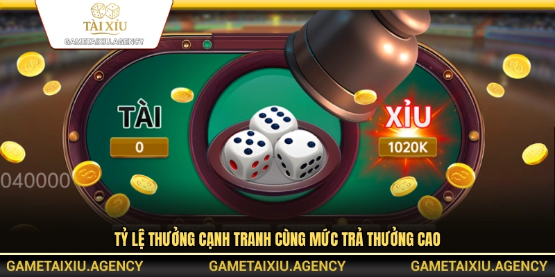 Hệ thống sở hữu tỷ lệ trả thưởng hấp dẫn và mức thưởng cao